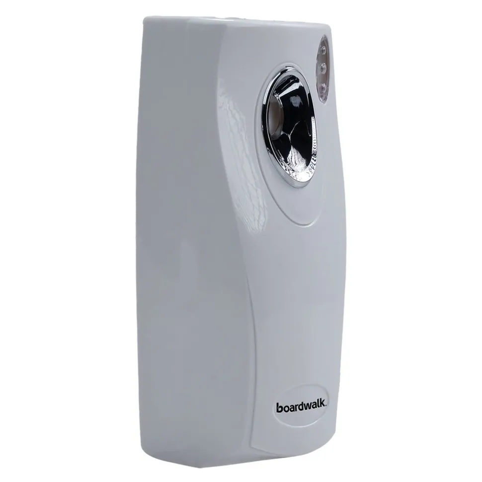 Boardwalk 9.5 in. x 3.5 in. x 3.75 in. Metered Air Freshener Dispenser - White (12/Carton)