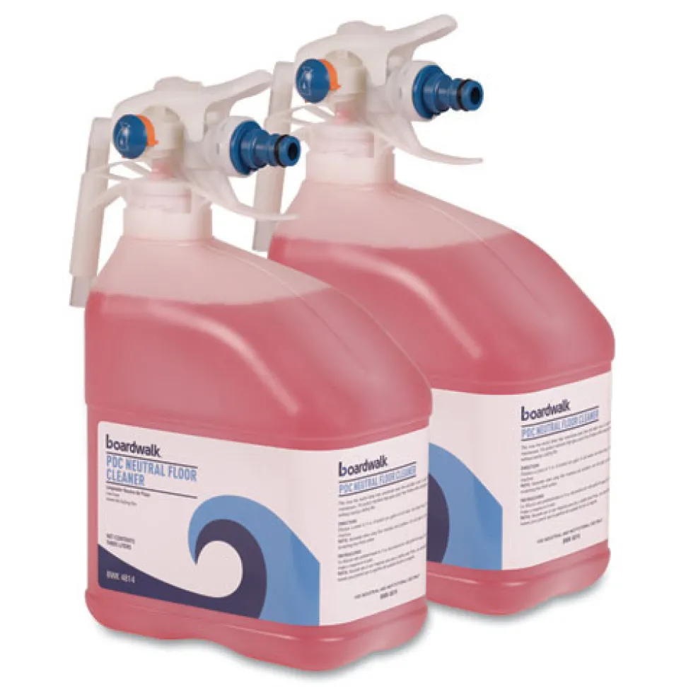 Boardwalk 3 L Bottle PDC Neutral Floor Cleaner - Tangy Fruit Scent (2/Carton)