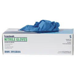 Boardwalk 5 mil Disposable Powder-Free Nitrile Gloves - Small, Blue (1000/Carton)