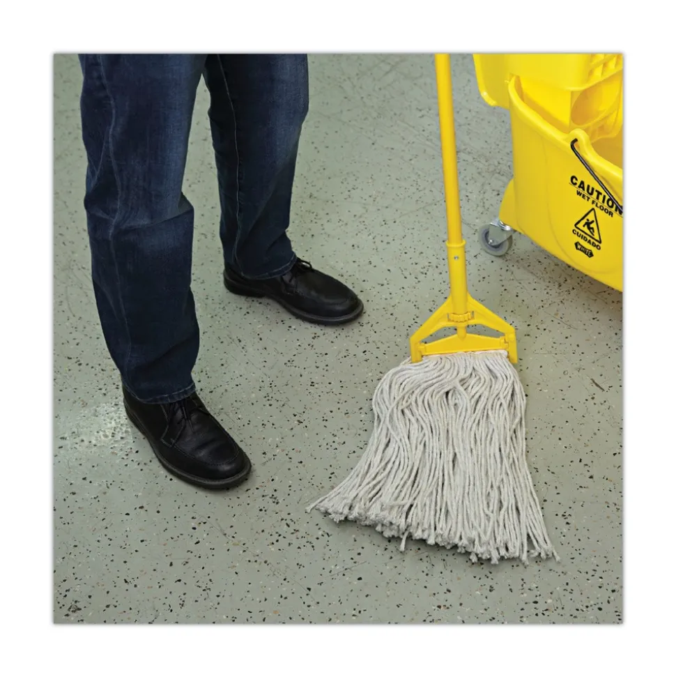 Boardwalk 20 oz. Premium Cut-End Cotton Wet Mop Heads - White (12/Carton)