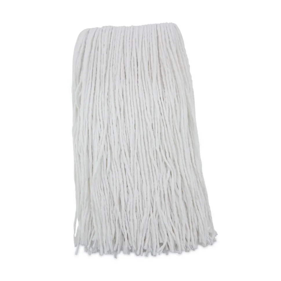 Boardwalk 20 oz. Rayon Premium Cut-End Wet Mop Heads - White (12/Carton)