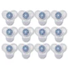 Boardwalk 3.25 oz. Urinal Screen with Non-Para Deodorizer Block - Green Apple Scent, Blue/White (12/Box)