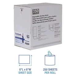 Boardwalk 250 Sheets/Roll TrapEze 8 in. x 125 ft. Disposable Dusting Sheets - White