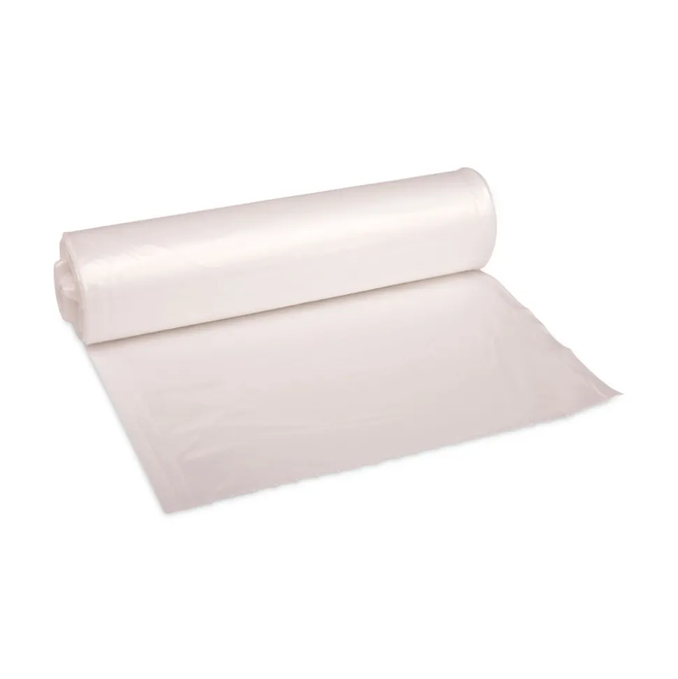 Boardwalk V8046HNKR02 40 in. x 46 in. 45 gal. 13 mic High-Density Can Liners - Natural (250/Carton)