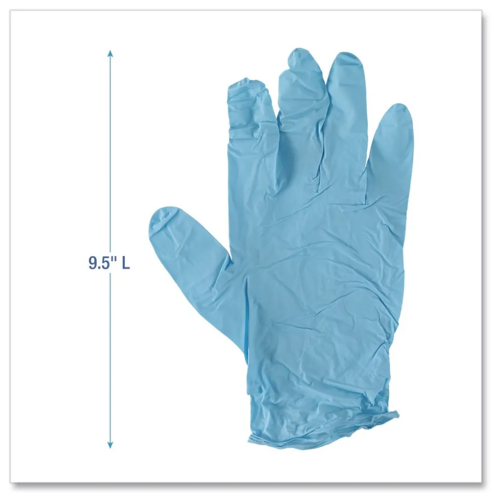 Boardwalk 382XLCTA 5 mil. Disposable Examination Nitrile Gloves - X-Large, Blue (1000/Carton)