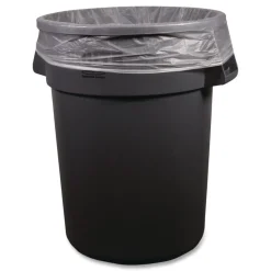 Boardwalk Z8048MNKR01 40 in. x 48 in. 45 gal. 12 mic High-Density Can Liners - Natural (250/Carton)