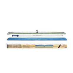 Bona 60 in. Wide Microfiber Head SuperCourt Athletic Floor Care System - Silver/Blue Aluminum Handle