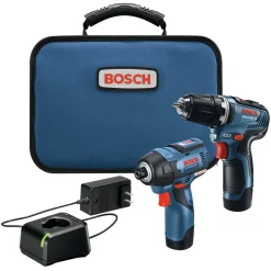 Bosch 12V MAX Brushless Lithium-Ion 3/8 in. Cordless Drill Driver/1/4 in. Hex impact Driver Combo Kit (2 Ah)