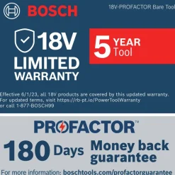 Bosch 18V PROFACTOR Brushless Lithium-Ion 5 in. - 6 in. Cordless Angle Grinder with Paddle Switch (Tool Only)