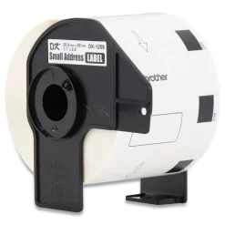 Brother 1.1 in. x 2.4 in. Die-Cut Address Labels - White (3-Rolls/Pack)