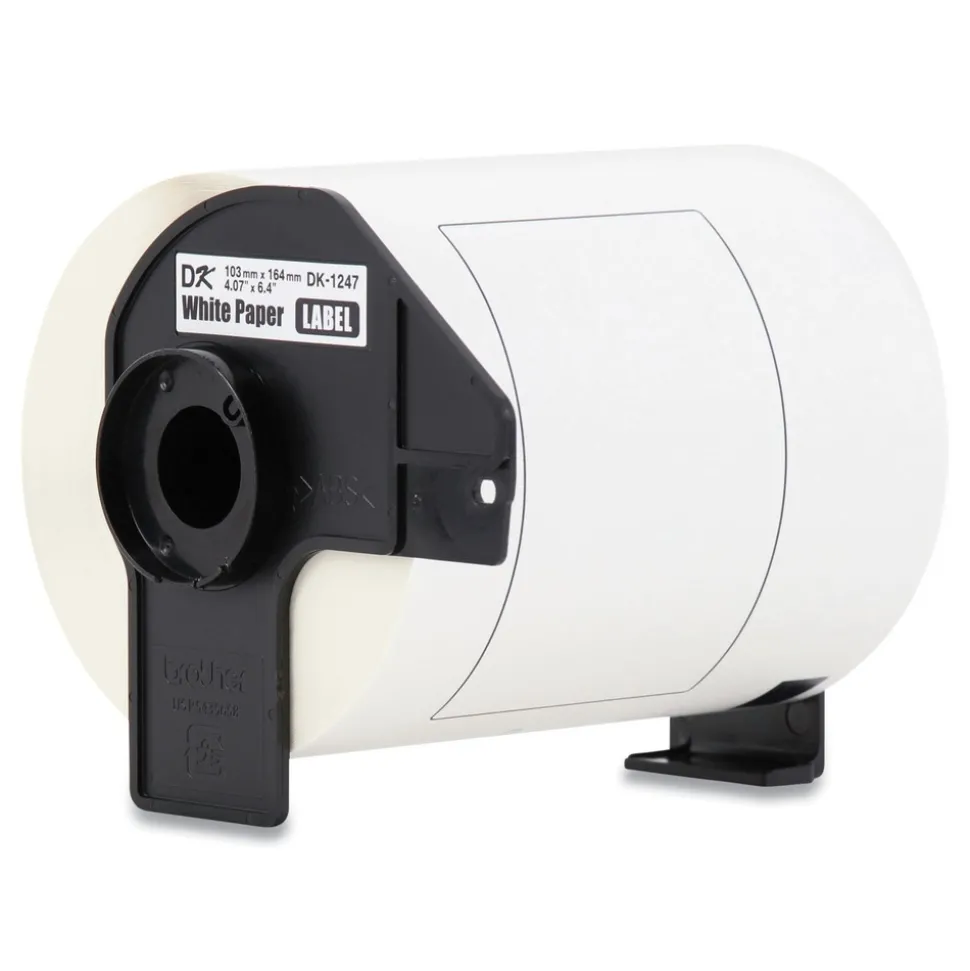 Brother 4.07 in. x 6.4 in. Die-Cut Shipping Labels - White (3-Rolls/Pack)
