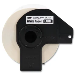 Brother 4.07 in. x 6.4 in. Die-Cut Shipping Labels - White (3-Rolls/Pack)