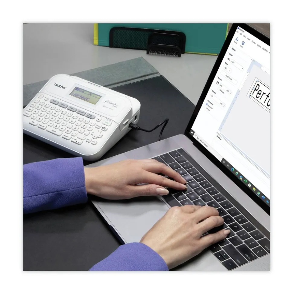 Brother P-Touch P-Touch PT-D410 8.9 in. x 3.9 in. x 12.3 in. 20 mm/s Advanced Connected Label Maker