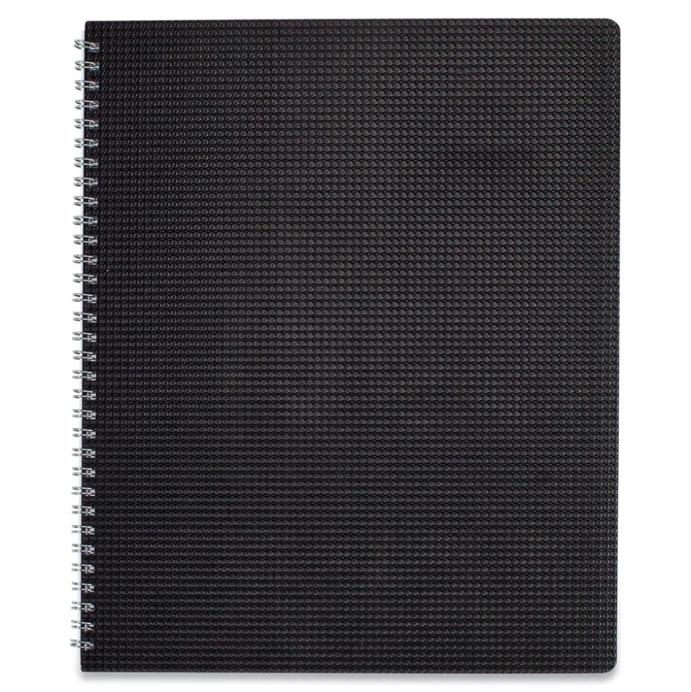 Brownline 12-Month (Jan to Dec): 2026 11 in. x 8.5 in. DuraFlex Weekly Planner - Black Cover