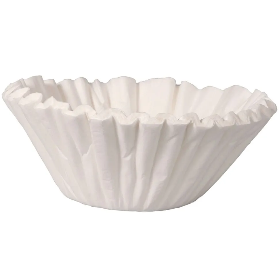 BUNN 20118.0010 Flat Bottom Coffee/Tea Brewer Filters - White (50/Pack, 60 Packs/Carton)