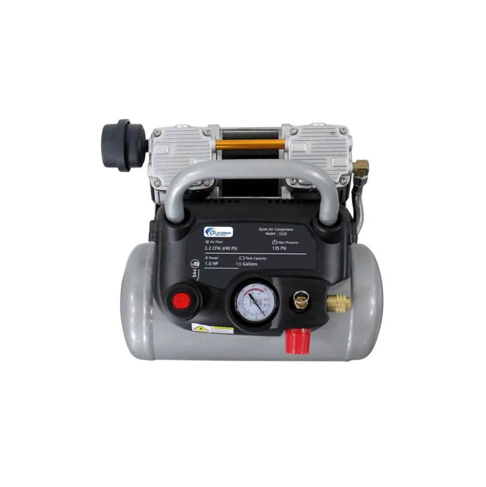California Air Tools 1 HP 1.5 Gallon Steel Air Tank Quiet Air Compressor