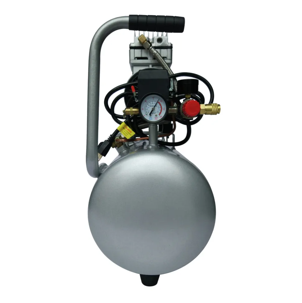 California Air Tools 1 HP 8 Gallon Ultra Quiet and Oil-Free Aluminum Tank Wheelbarrow Air Compressor