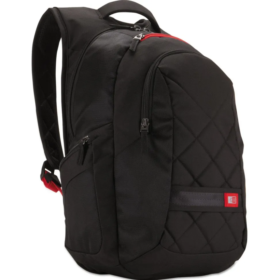 Case Logic 9.5 in. x 14 in. x 16.75 in. Polyester Laptop Backpack for 16 in. Laptops - Black