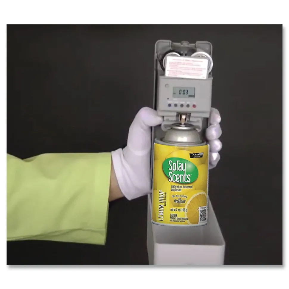 Chase Products Champion Sprayon SPRAYScents 7 oz. Metered Air Freshener Refill - Lemon (12/Carton)
