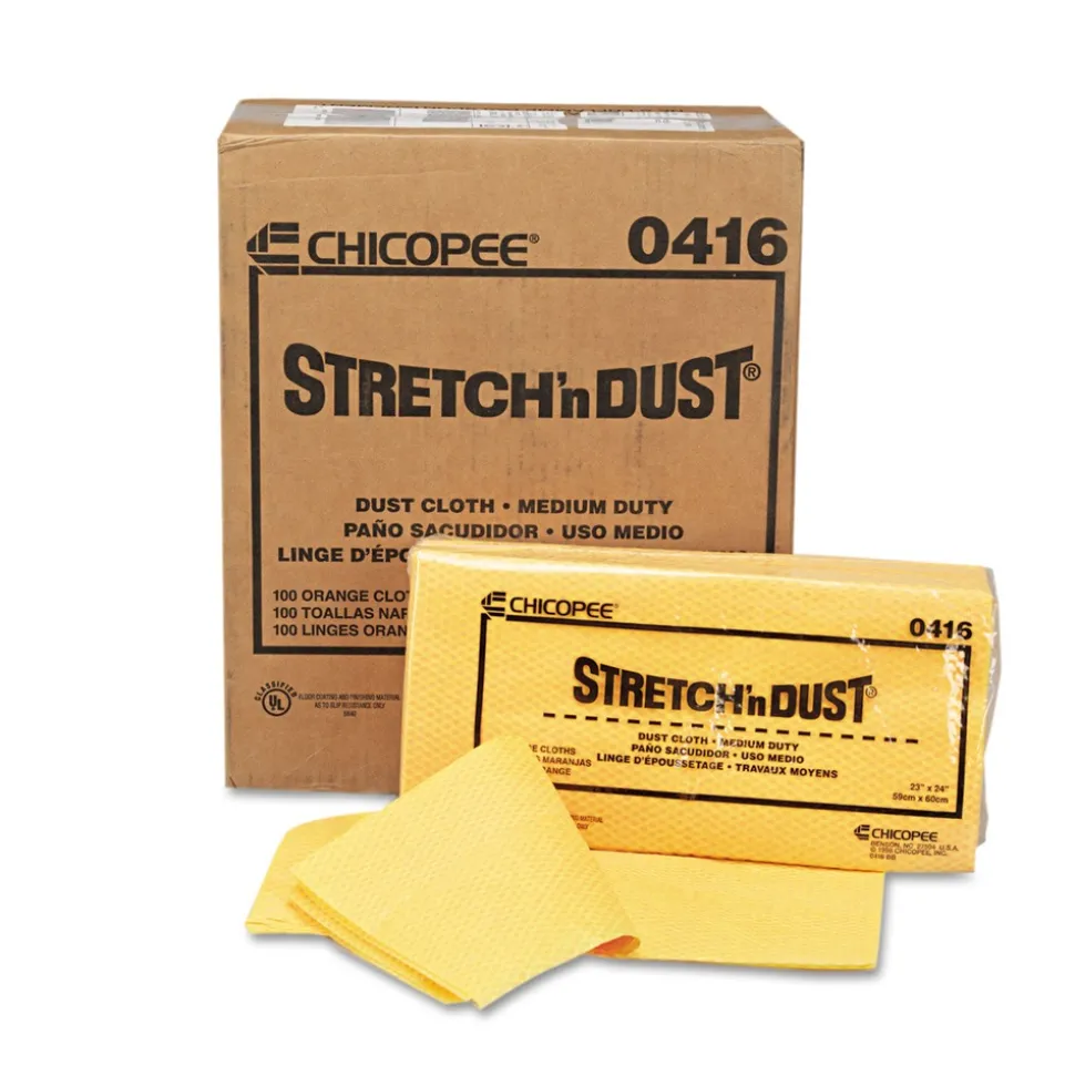 Chix 23-1/4 in. x 24 in. Stretch n' Dust Cloths - Orange/Yellow (20/Bag 5 Bags/Carton)