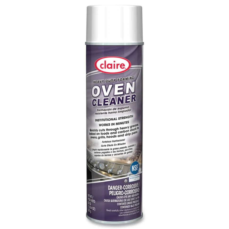 Claire 20 oz. Aerosol Spray Heavy Duty Foaming Oven Cleaner (12/Carton)