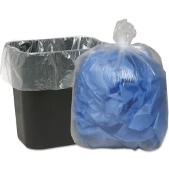 Classic Clear 10 Gallon 0.6 mil 24 in. x 23 in. Linear Low-Density Can Liners Clear (500/Carton)