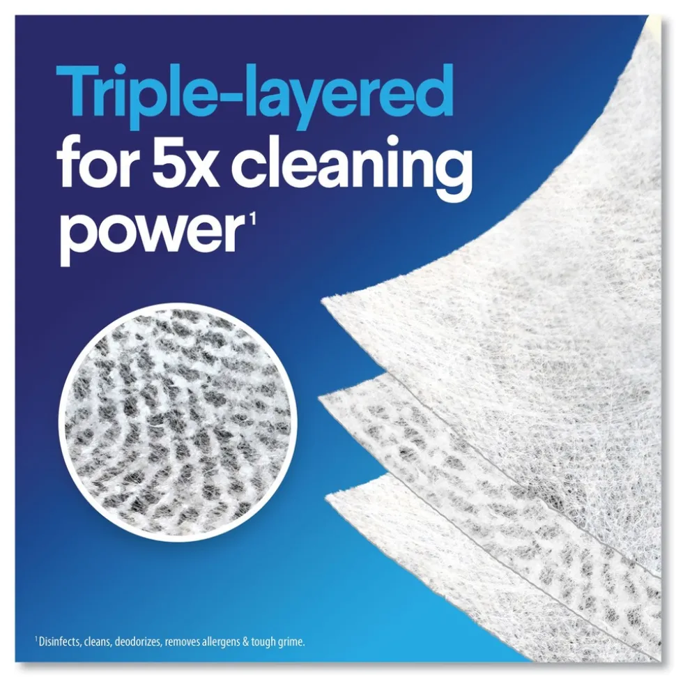 Clorox 7 in. x 8 in. 1-Ply Bleach Free Disinfecting Wipes - Fresh Scent, White (12 Canisters/Carton)