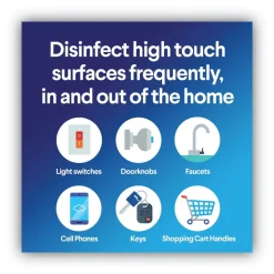 Clorox 7 in. x 8 in. 1-Ply Disinfecting Wipes - Fresh Scent/Citrus Blend, White (75/Canister, 3 Canisters/Pack)