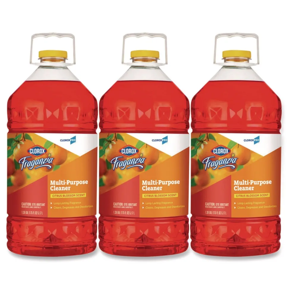 Clorox 175 oz. Bottle CloroxPro Fraganzia Multi-Purpose Cleaner - Citrus Blossom Scent (3/Carton)