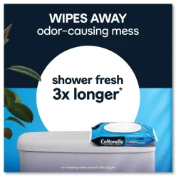 Cottonelle 44932 1-Ply 3.75 in. x 5.5 in. Fresh Care Flushable Cleansing Cloths - White