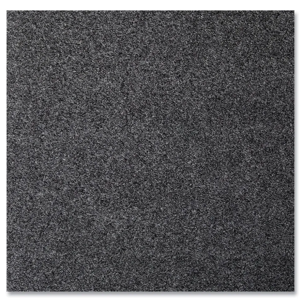 Crown EcoStep 48 in. x 96 in. Rectangular Wiper Mat - Charcoal
