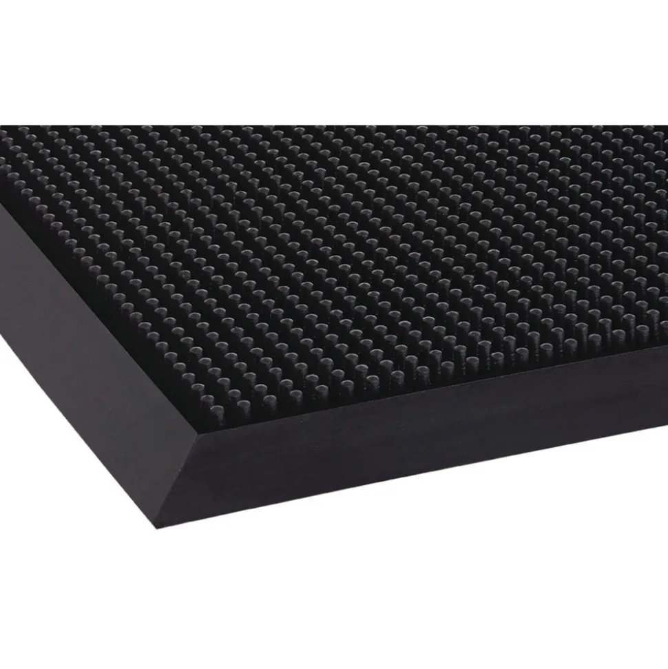 Crown Mat-A-Dor 24 in. x 32 in. Rubber Entrance/Scraper Mat - Black
