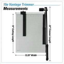 Dahle Vantage 12.25 x 15.75 Guillotine 15-Sheet Paper Trimmer/Cutter