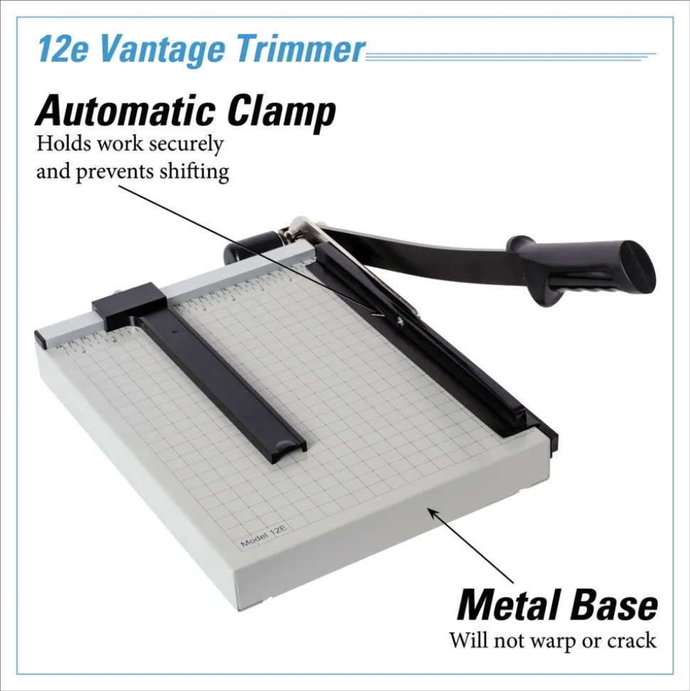 Dahle Vantage 10 x 12.75 Guillotine 15-Sheet Paper Trimmer/Cutter