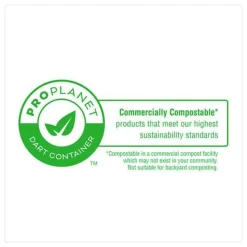 Dart 9.14 in. x 9 in. x 2.98 in. 3 Compartments ProPlanet Seal Compostable Molded Fiber Hinged Trays - Natural (200/Carton)