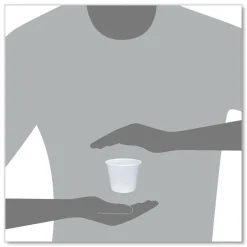 Dart 550PC 5.5 oz. Conex Complements Portion/Medicine Cups - Translucent (2500/Carton)