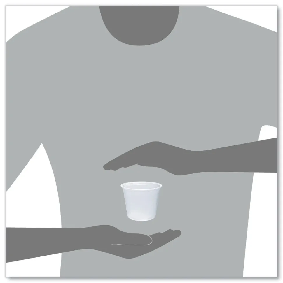 Dart 550PC 5.5 oz. Conex Complements Portion/Medicine Cups - Translucent (2500/Carton)
