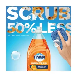 Dawn 01659 Ultra 38 oz. Bottle Antibacterial Dishwashing Liquid - Orange Scent (8/Carton)