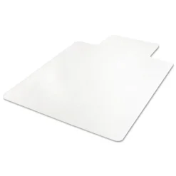Deflecto EconoMat 36 in. x 48 in. Occasional Use Lipped Chair Mat for Low Pile Carpet - Clear