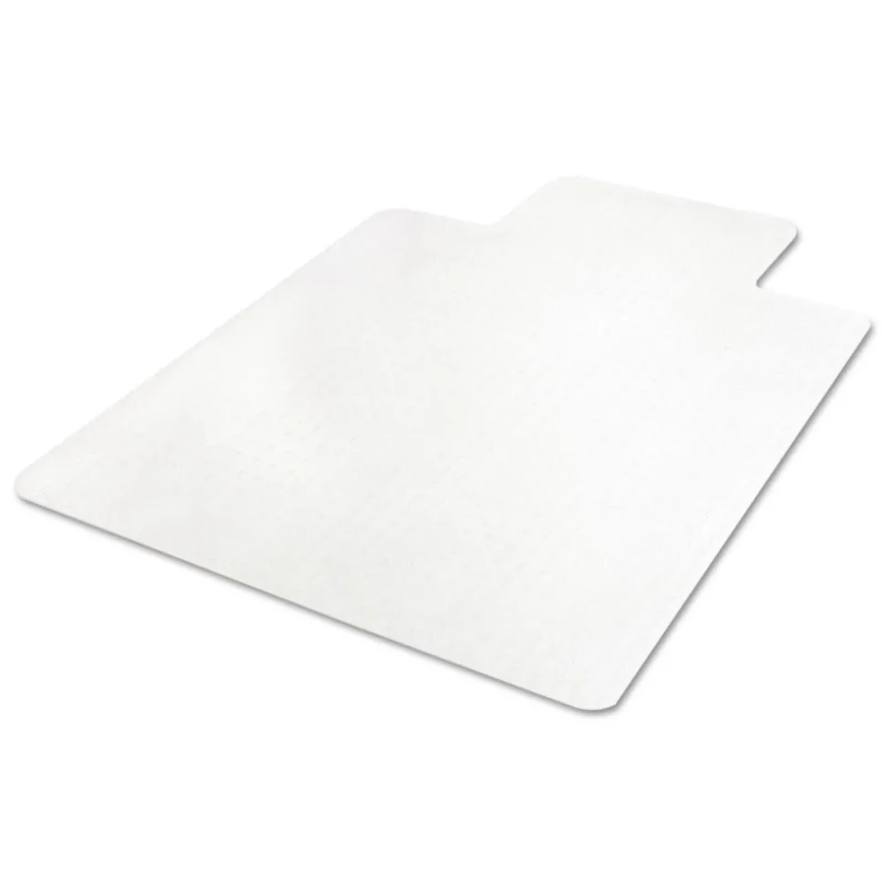 Deflecto EconoMat 36 in. x 48 in. Occasional Use Lipped Chair Mat for Low Pile Carpet - Clear