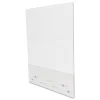 Deflecto PBCMA3138FB 31.5 in. x 38 in. Acrylic Mounting Safety Barrier with Full Shield and Brace - Clear (2/Carton)