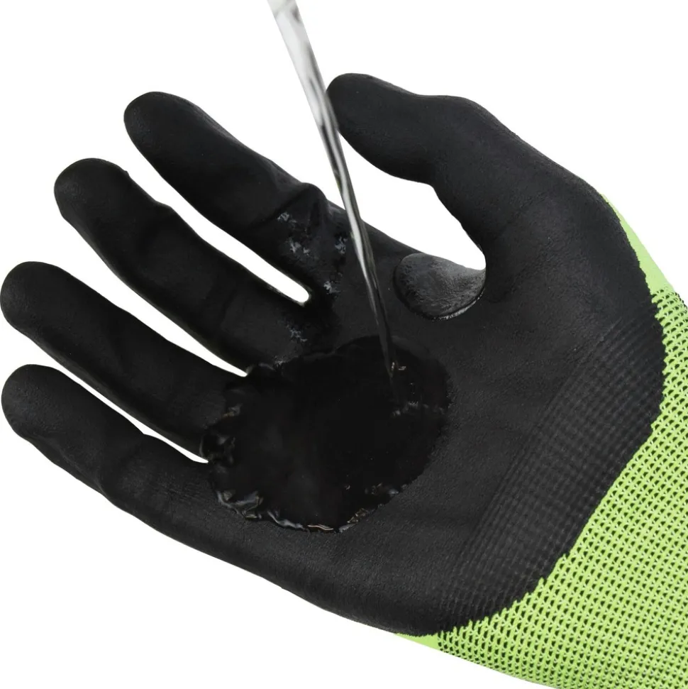 Dewalt (12/Box) Hi-Vis HPPE Cut Touchscreen Gloves - Medium, Tagged