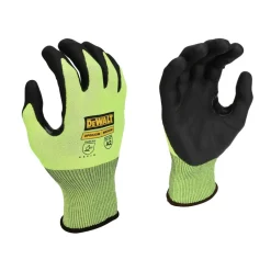 Dewalt (12/Box) Hi-Vis HPPE Cut Touchscreen Gloves - XL, Tagged