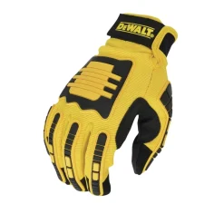 Dewalt (12/Box) Performance Mechanic Work Gloves - Medium, Yellow/Black