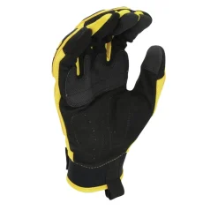 Dewalt (12/Box) Performance Mechanic Work Gloves - Medium, Yellow/Black