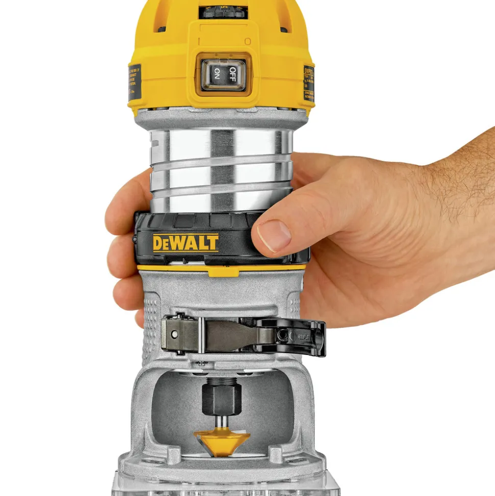 Dewalt 110V 7 Amp 1-1/4 HP Variable Speed Max Torque Corded Compact Router