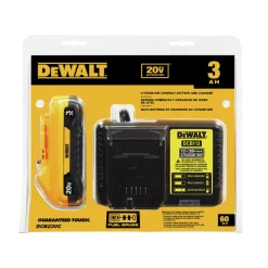 Dewalt 20V MAX 3 Ah Lithium-Ion Compact Battery and Charger Starter Kit