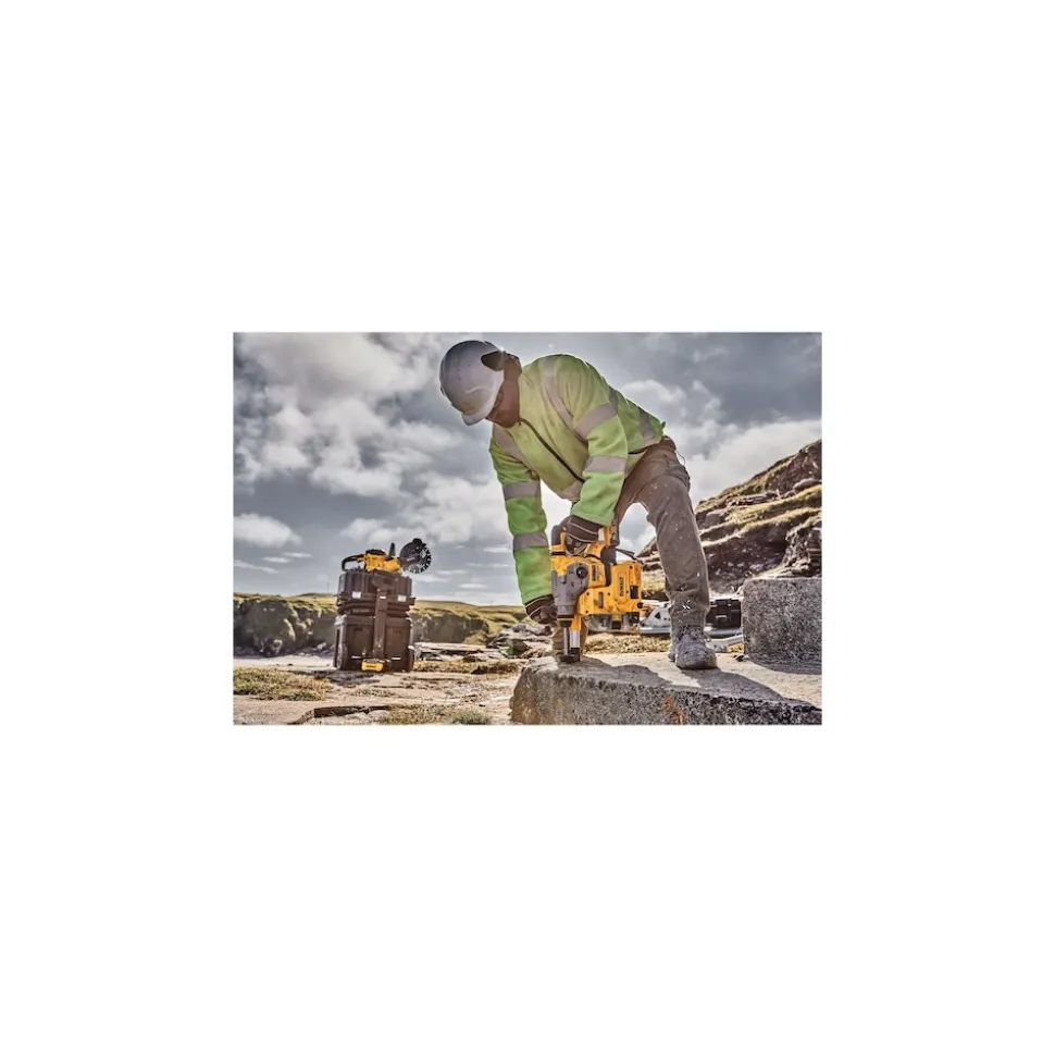 Dewalt 20V MAX XR Brushless Cordless 1-1/8 in. L-Shape SDS PLUS Rotary Hammer Kit with On Board Extractor (6 Ah)