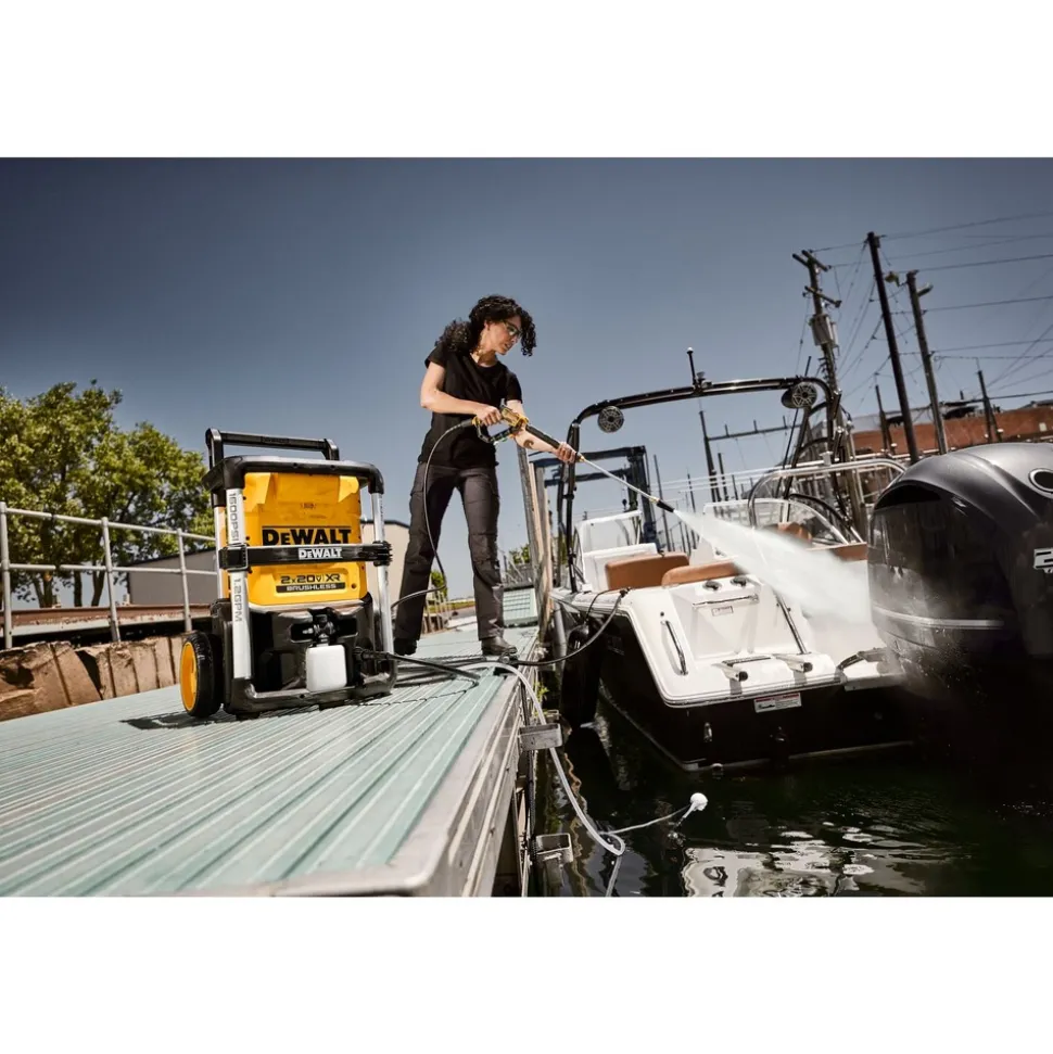 Dewalt 2X20V MAX 1600 PSI Brushless Cordless Pressure Washer Kit with FLEXVOLT (12 Ah)
