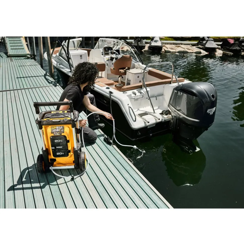 Dewalt 2X20V MAX 1600 PSI Brushless Cordless Pressure Washer Kit with FLEXVOLT (12 Ah)